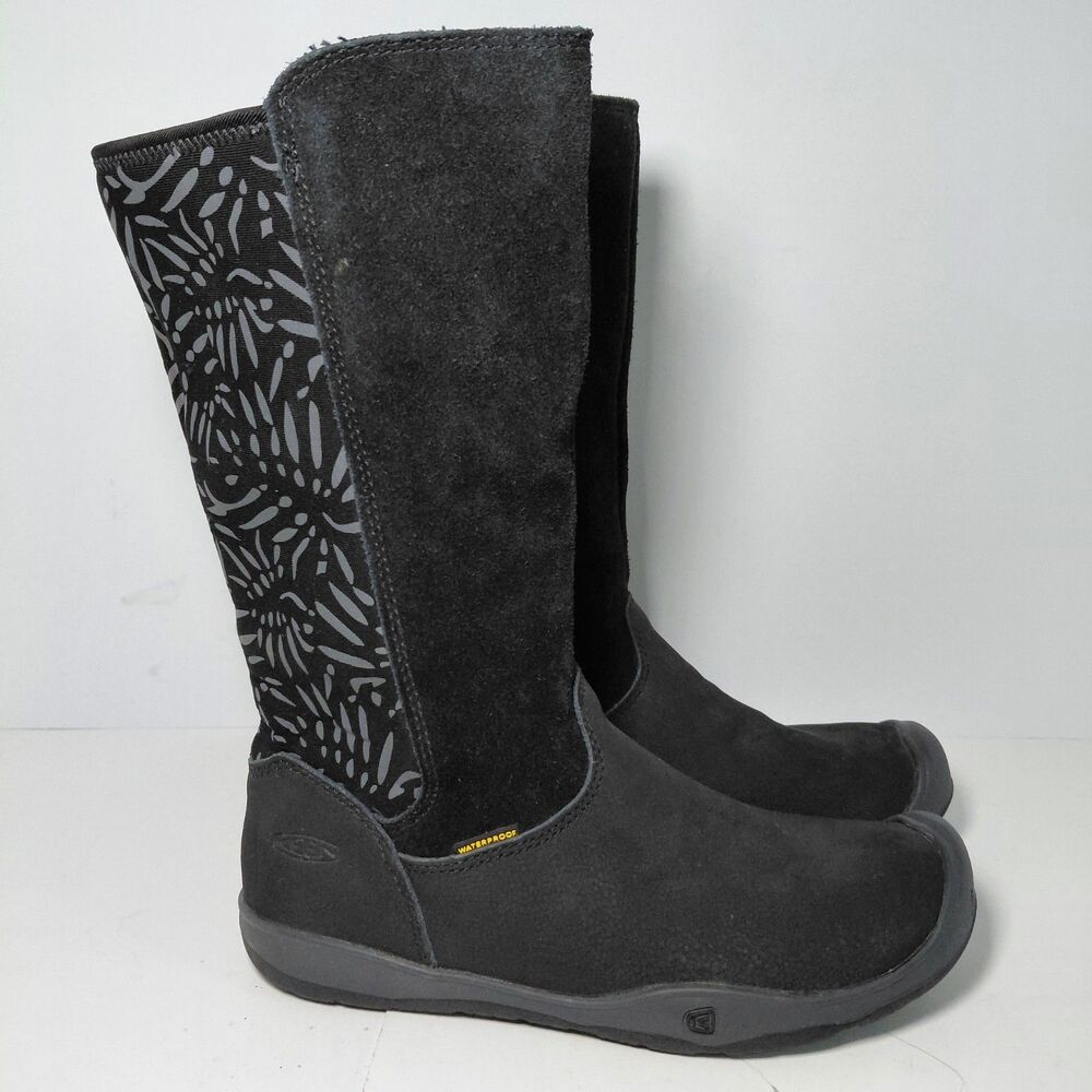 Keen Moxie Waterproof Black Tall Winter Boots Youth Size 3